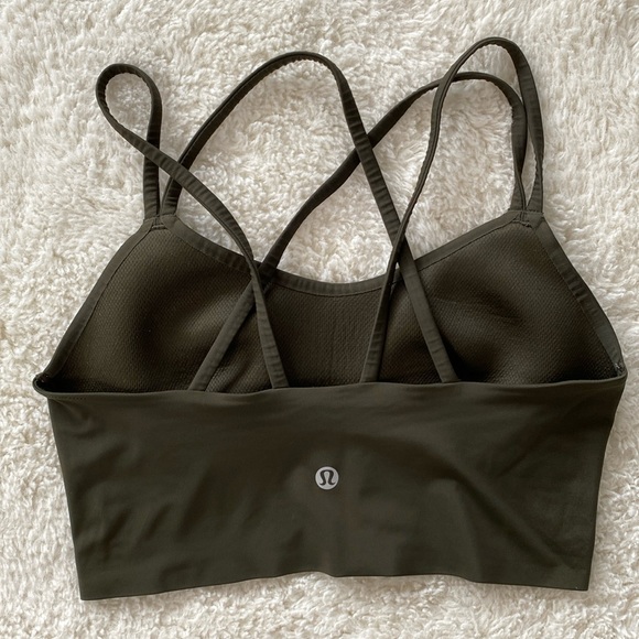 ❤️ Like a Cloud Longline Bra Light Support, B/C Cup Olive Green Size 6 - Picture 2 of 8